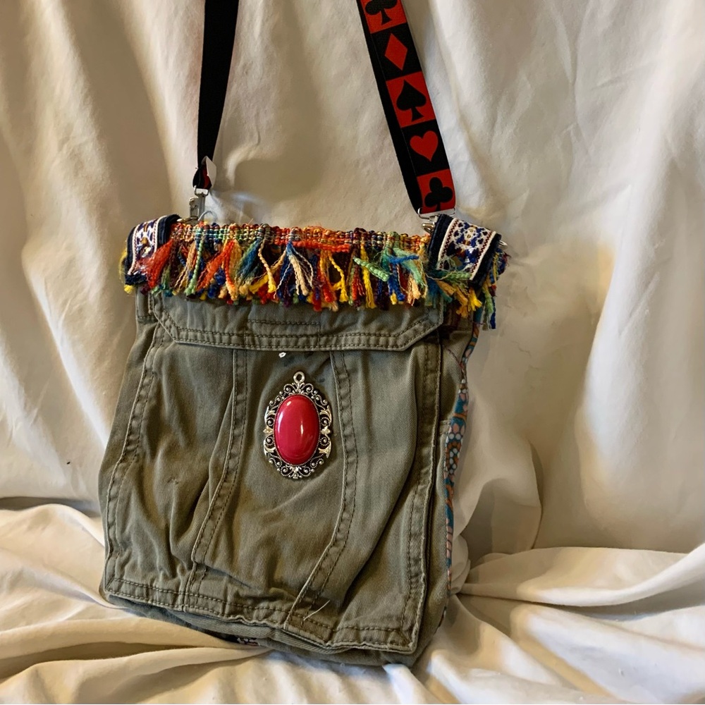 Colorful Fringe Crossbody Bag - Picture 3 of 9